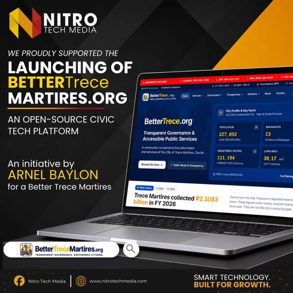 Nitro Tech Media proudly supported the launching of BetterTreceMartires.org, an open-source civic tech platform