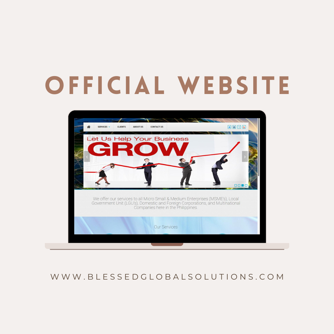 Business services catalog website