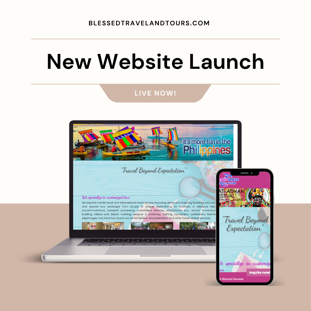 Travel agency website with destinations and inquiry form