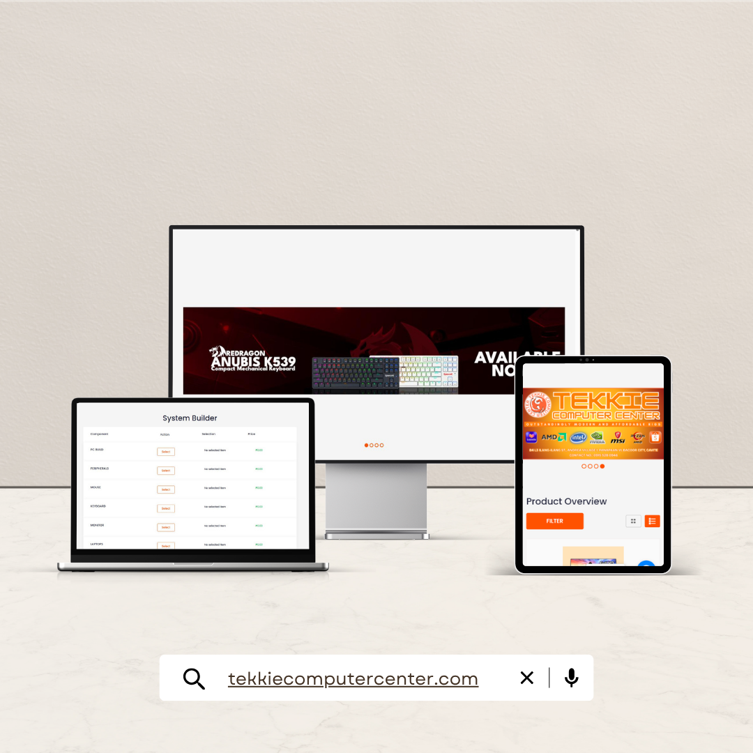 Online computer parts store with custom configuration